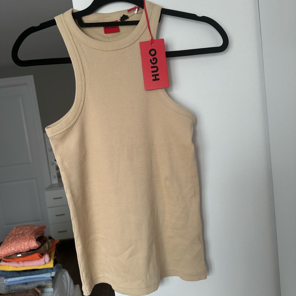 HUGO Women's Cream Tank Top